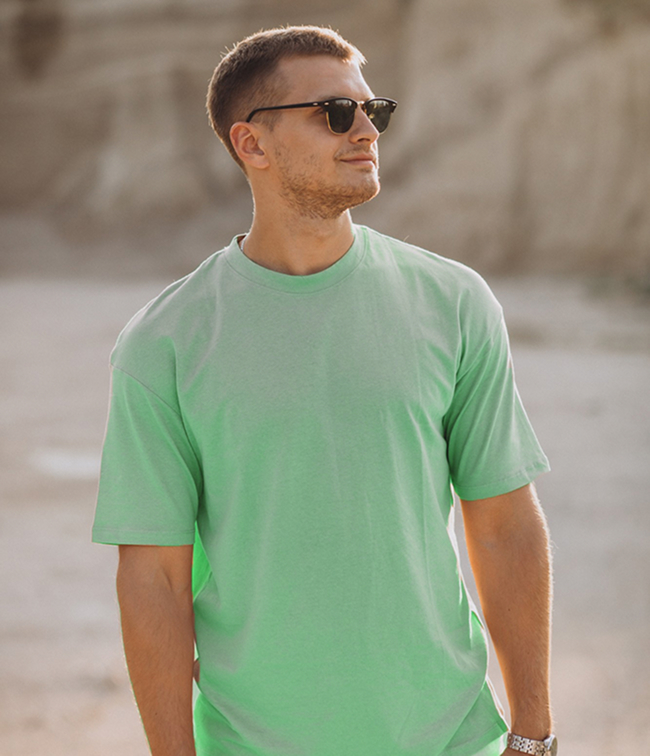 cream tshirt green cream tshirt green